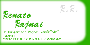 renato rajnai business card